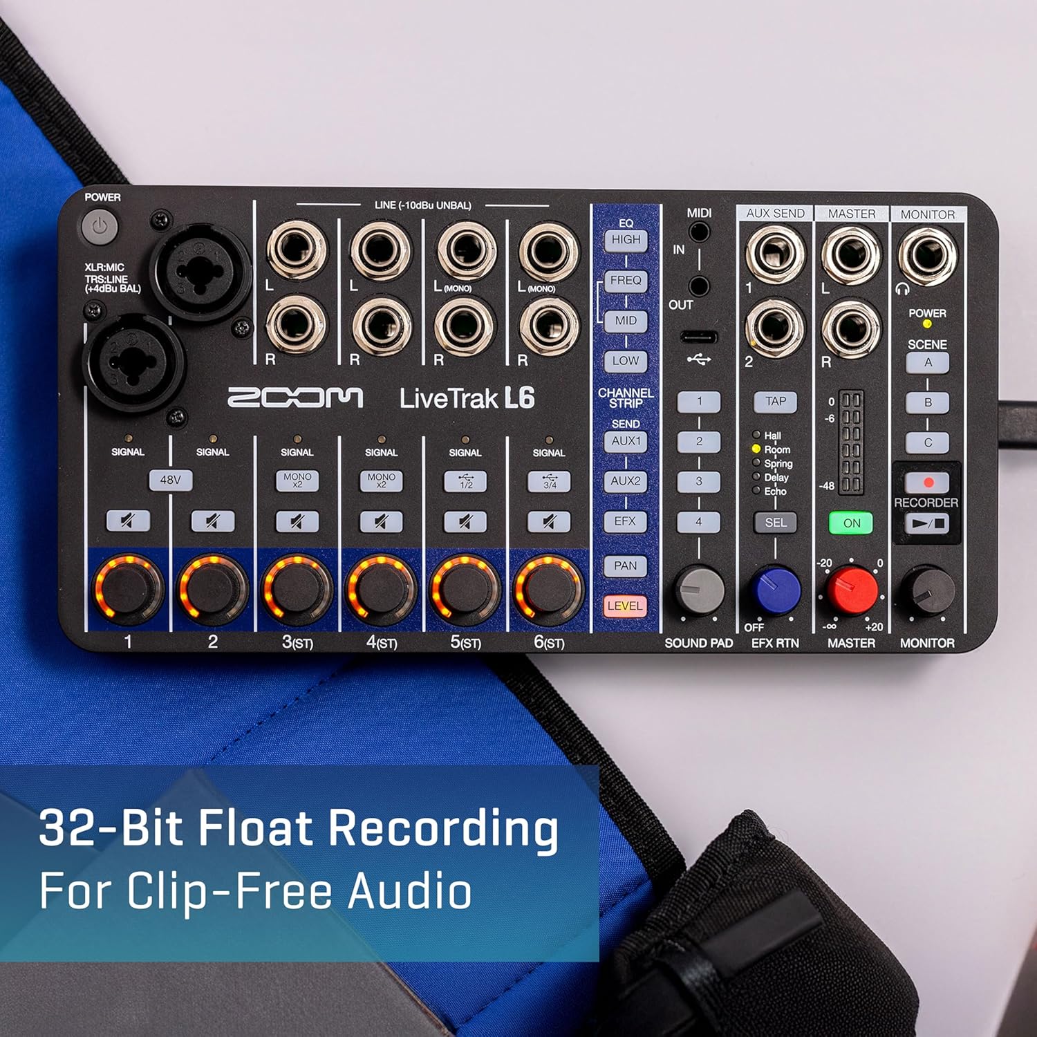 Zoom LiveTrak L6 10-Track Compact and Portable Digital Mixer/Recorder