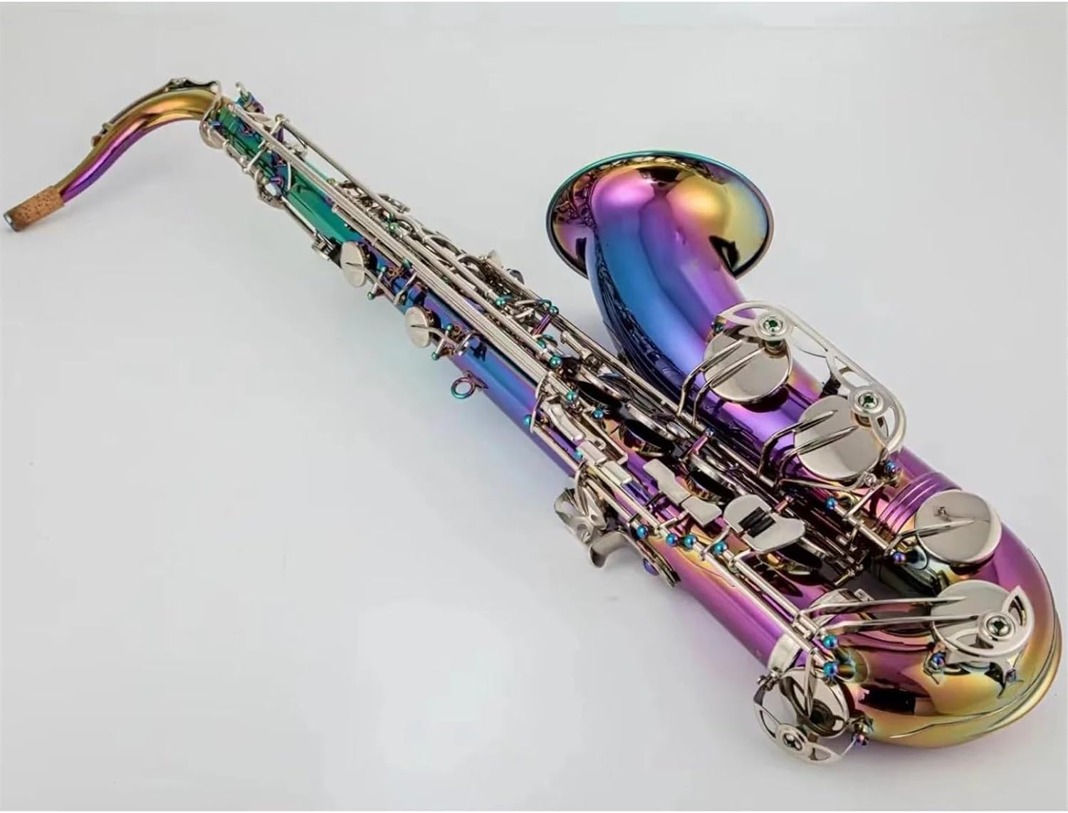 Tenor Saxophone Bb Tune Lacquered Dazzling Colour Woodwind Instrument With Case Accessories