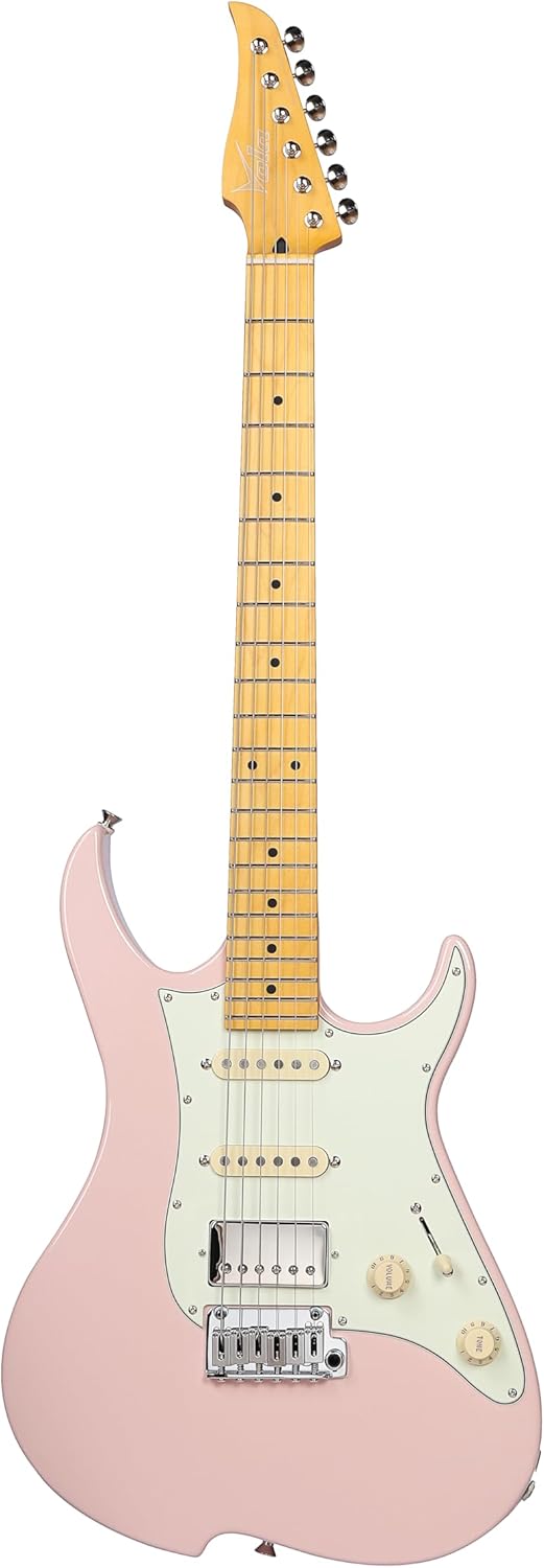 Vola Electric Guitar OZ RV MC Shell Pink Gloss Handmade in Japan MIJ Gotoh Bridge Gotoh Locking Tuner 6 Strings Modern C Neck For All Levels