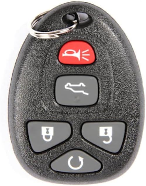 KarParts360 for GMC Acadia 2007-2016 5 Button Keyless Entry Remote Key Fob | Black | Replacement for 22936101