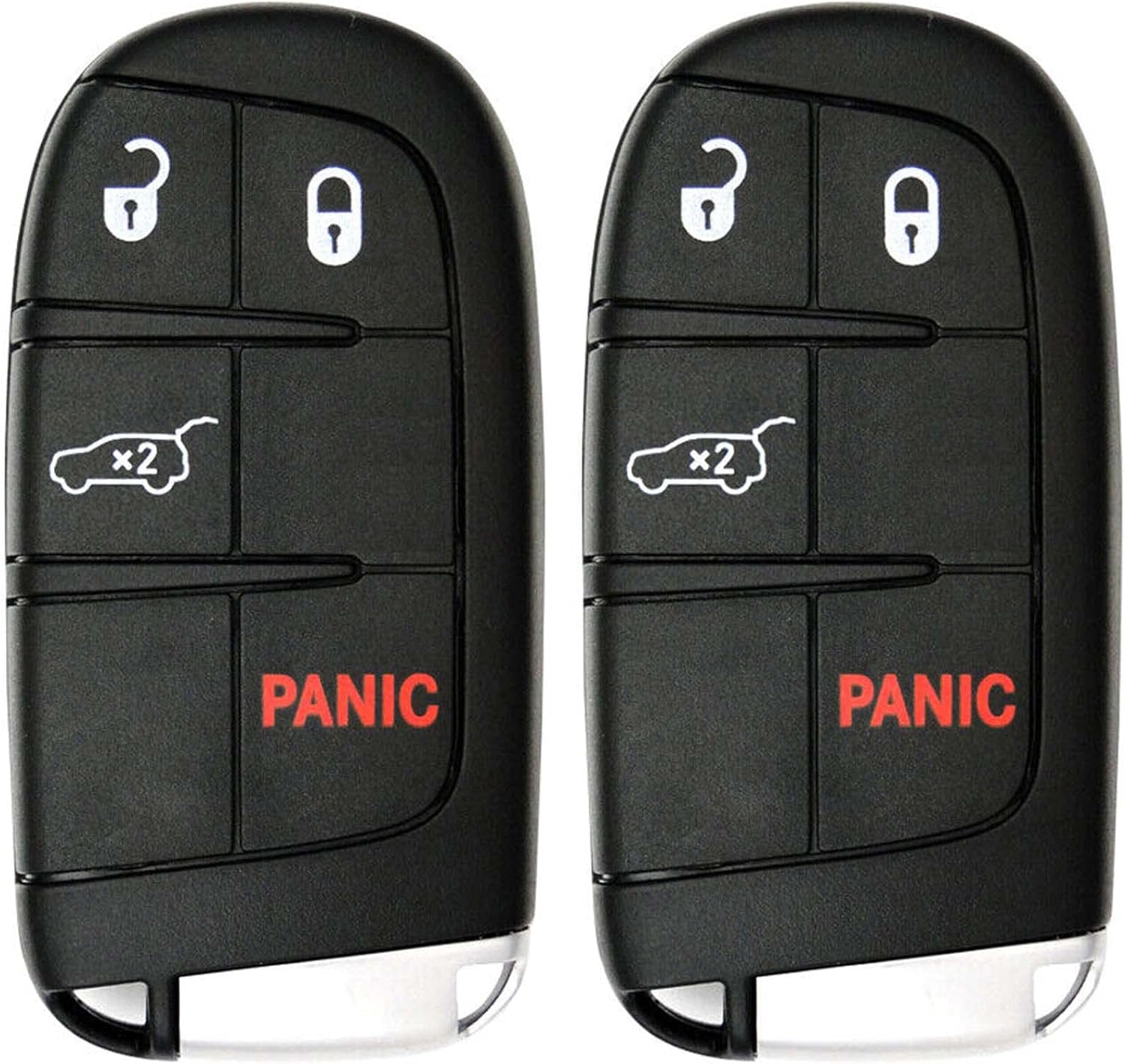 Lot 2X New Replacement Proximity Remote Key Fob Compatible with & Fit for 2017-2021 Jeep Compass Only