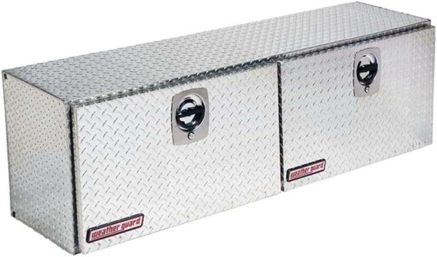 Weather Guard Model 365-0-02 Super Hi-Side Truck Box, Aluminum, Clear, 10.8 cu ft capacity