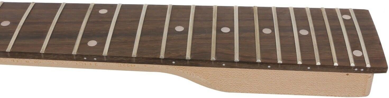 7 String Electric Guitar Neck 24 Fret 25.5inch Maple Rosewood Fretboard Dot Inlay Electric Guitar Neck Replacement