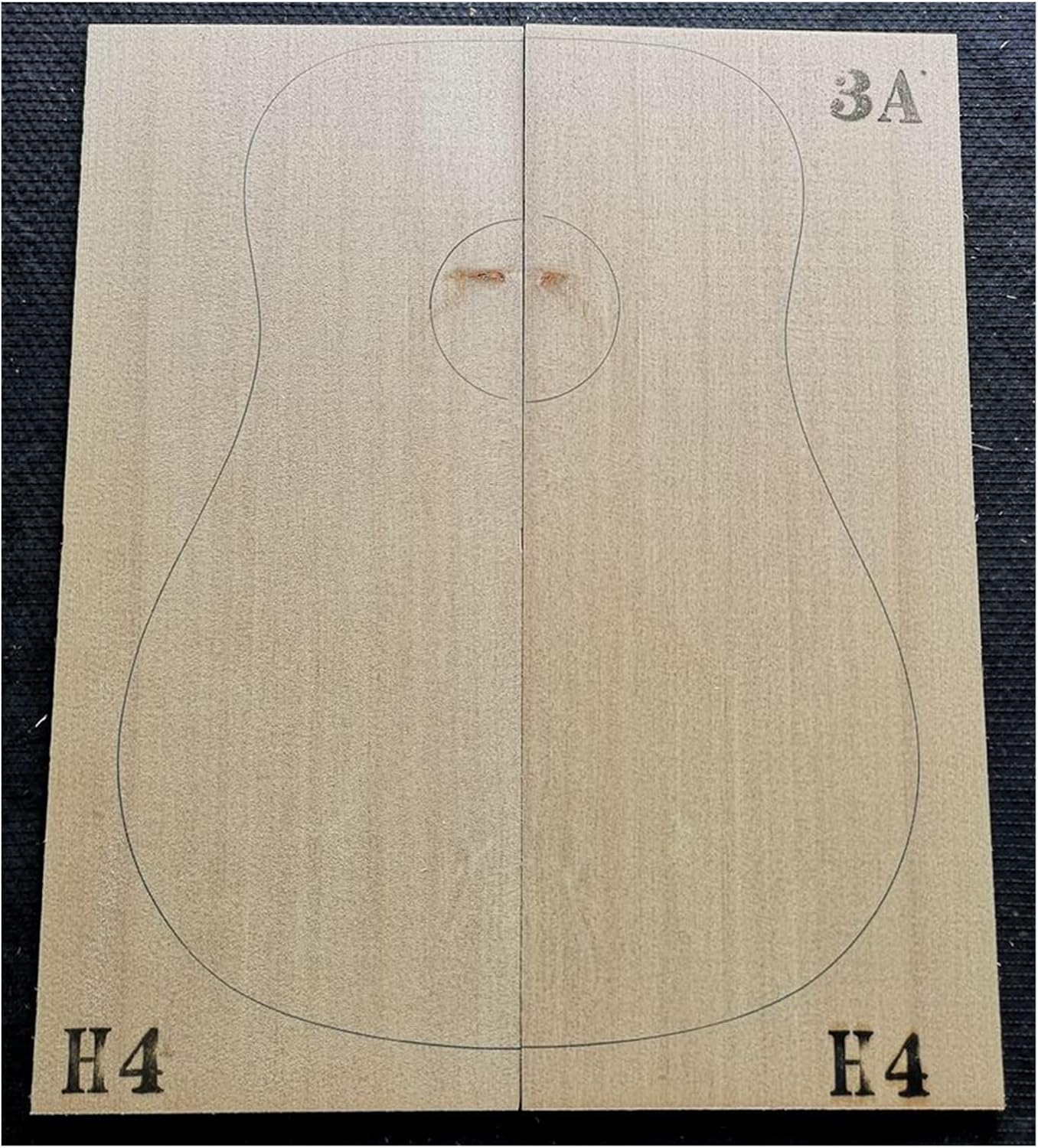 TSTS Spruce Panel Unfinished Special Texture Panel Guitar Making Material Guitar DIY Accessory