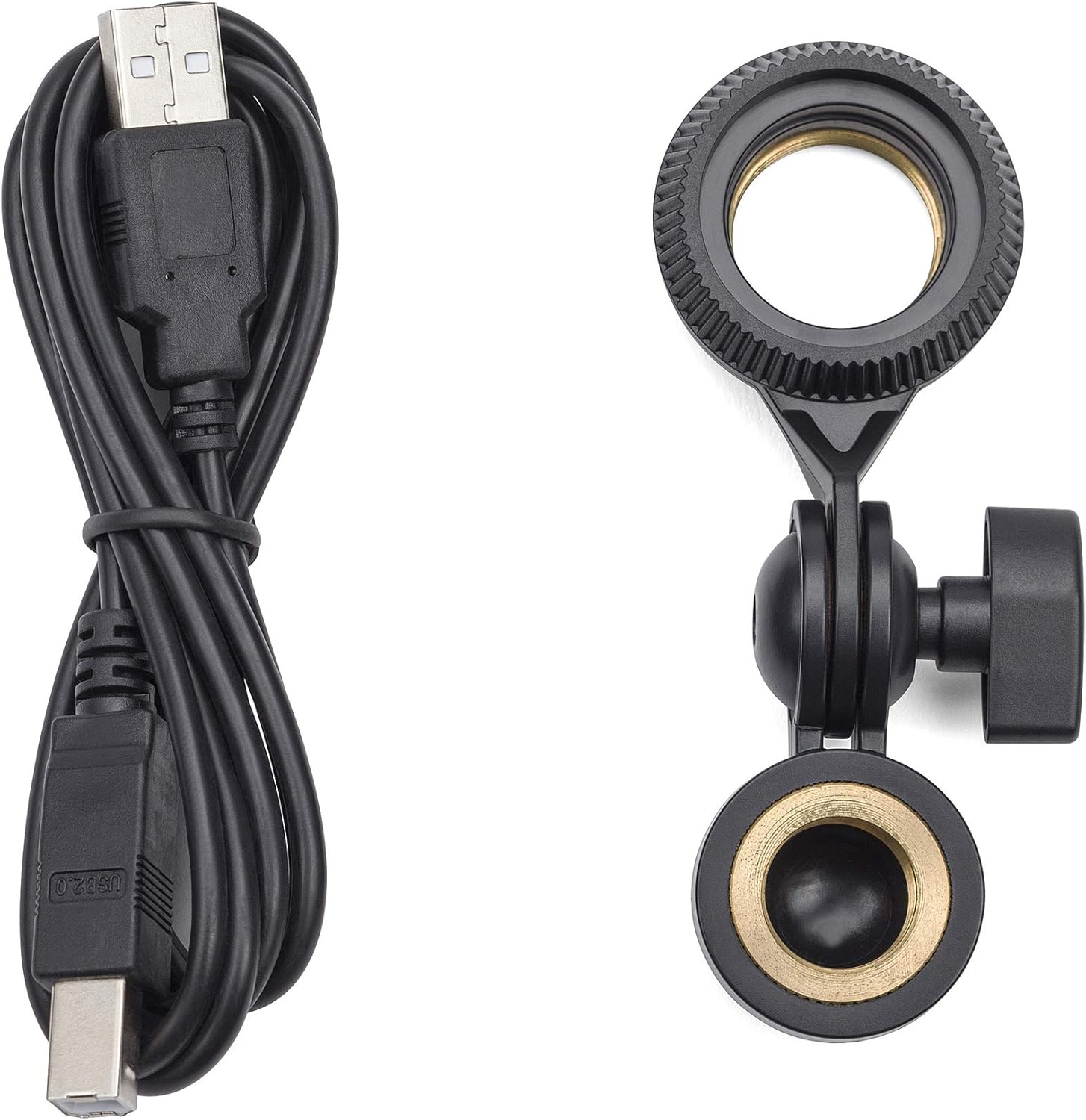 Samson G-Track Pro Studio USB Condenser Microphone Mic+Built in Audio Interface Bundle with Rockville iUSB USB-A to Lightning Adapter Dongle USB (2 Items)