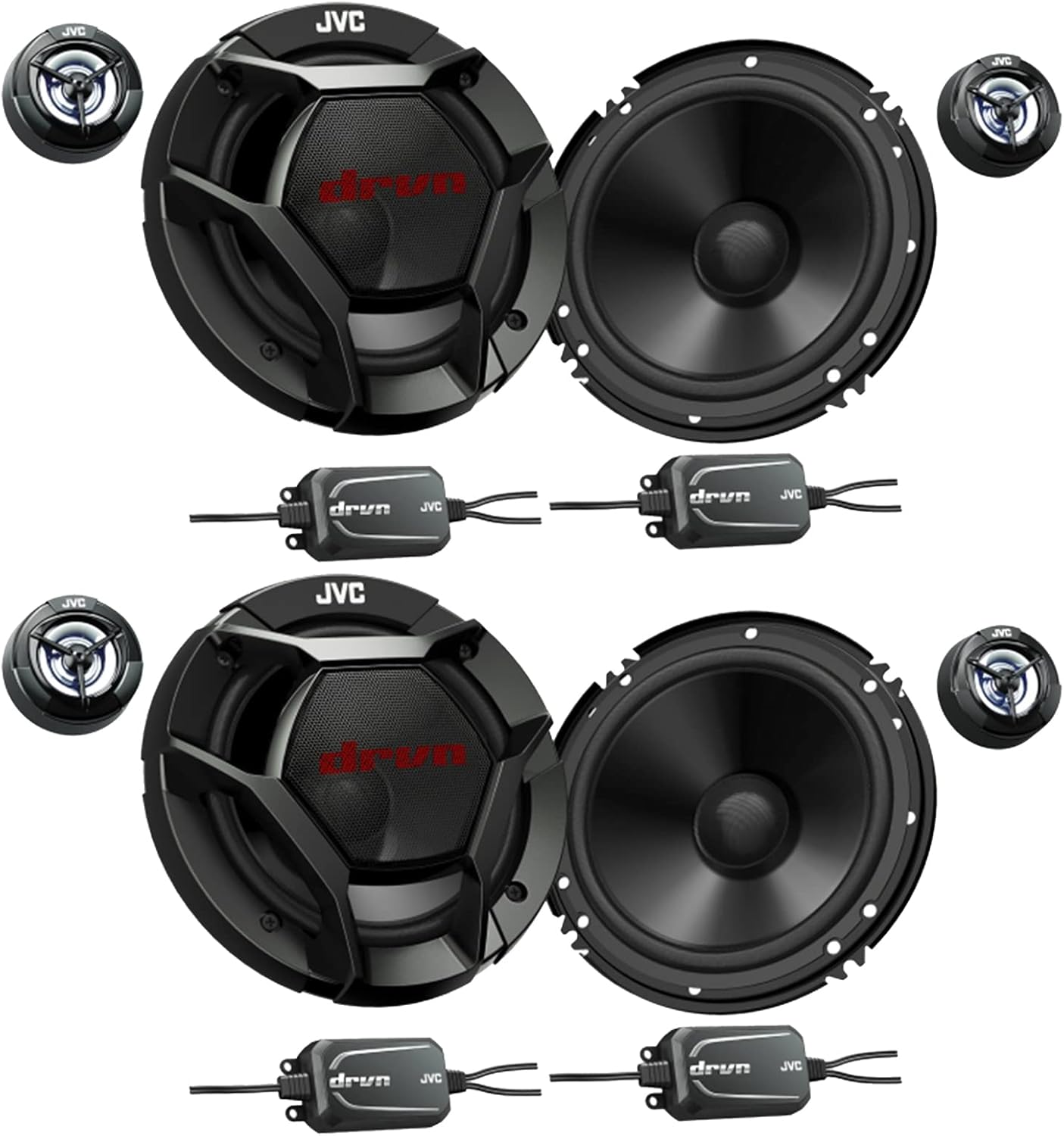 2 Pairs (Qty 4) of JVC CSDR601C 6.5