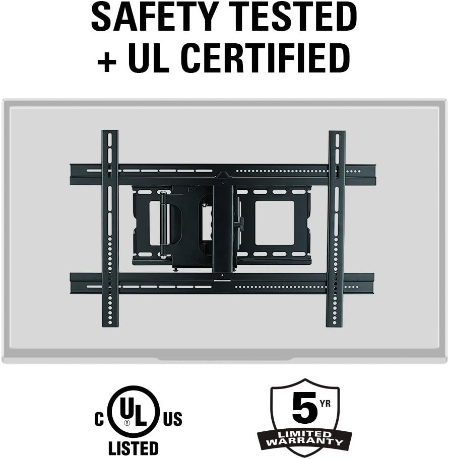 Sanus MLF13-B1 Articulating Universal Wall Mount for 37-80-Inch Screen BLack