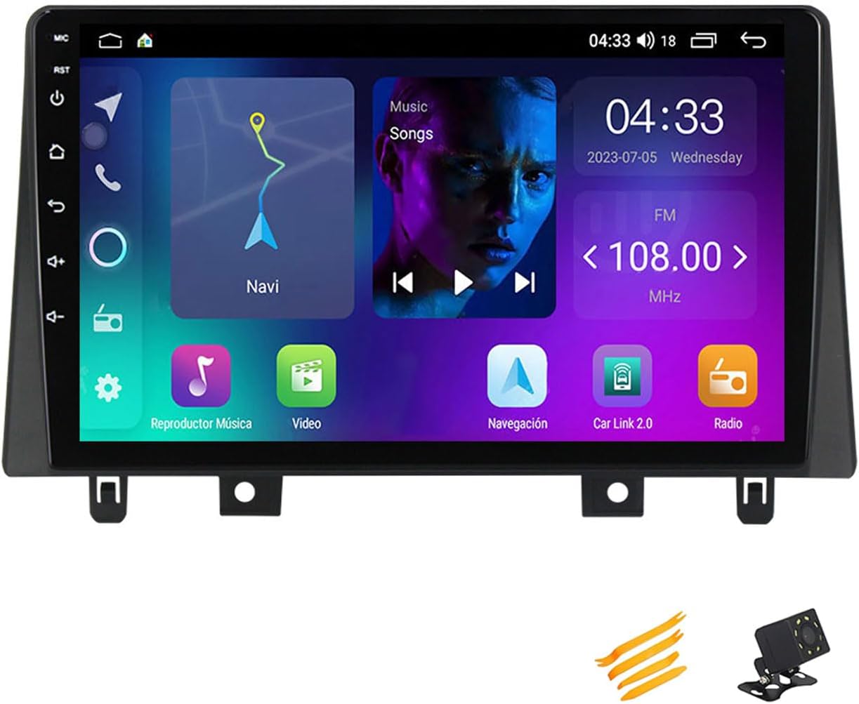 Android 13 Car Stereo Bluetooth Car Play 2 DIN Touch Screen Compatible with JAC Refine S3 2019 9In QLED Display Car Radio with Navigation Android Auto FM RDS SWC,4 Core NF1 1G+32G