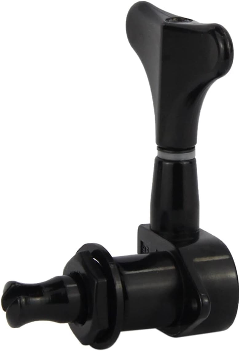 Sealed 2L2R Black 4-String Bass Guitar Tuning Pegs Machine Heads Tuners Gear Ratio:1:17 Guitar Machine Head Tuners