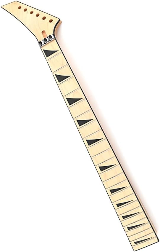 Electric Guitar Neck 24 Fret 25.5 Inch Maple Fingerboard Locking Nut Replacement for Jackson Style