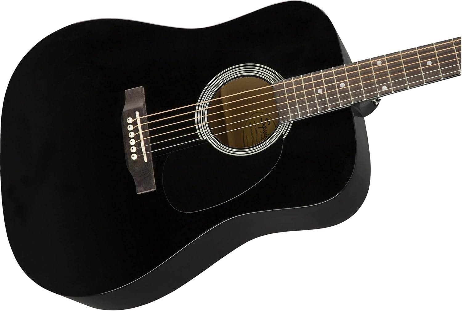 Squier SA-150 Dreadnought Acoustic Guitar, Black
