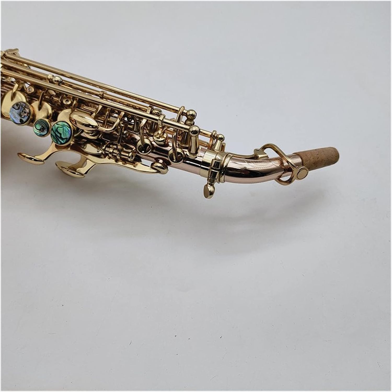 Sax Beginners Kit Saxophone Saxophone B Flat Phosphor Bronze Material with Case Mouthpiece Reeds Neck Musical Instrument Accessories Wind Instrument (Color : Light Grey)