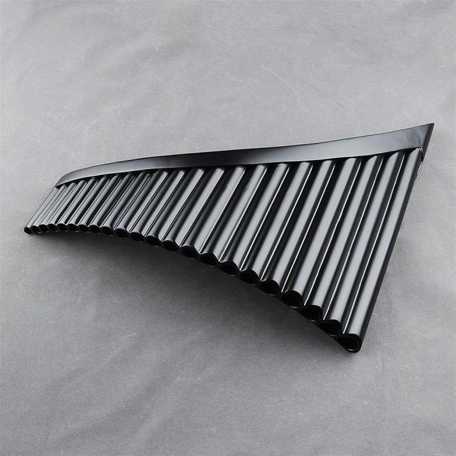 Hand Made Pan Flute Black Pan Pipe Fork C Key Woodwind Musical Instrument 22 Pipes (Color : LEFT)
