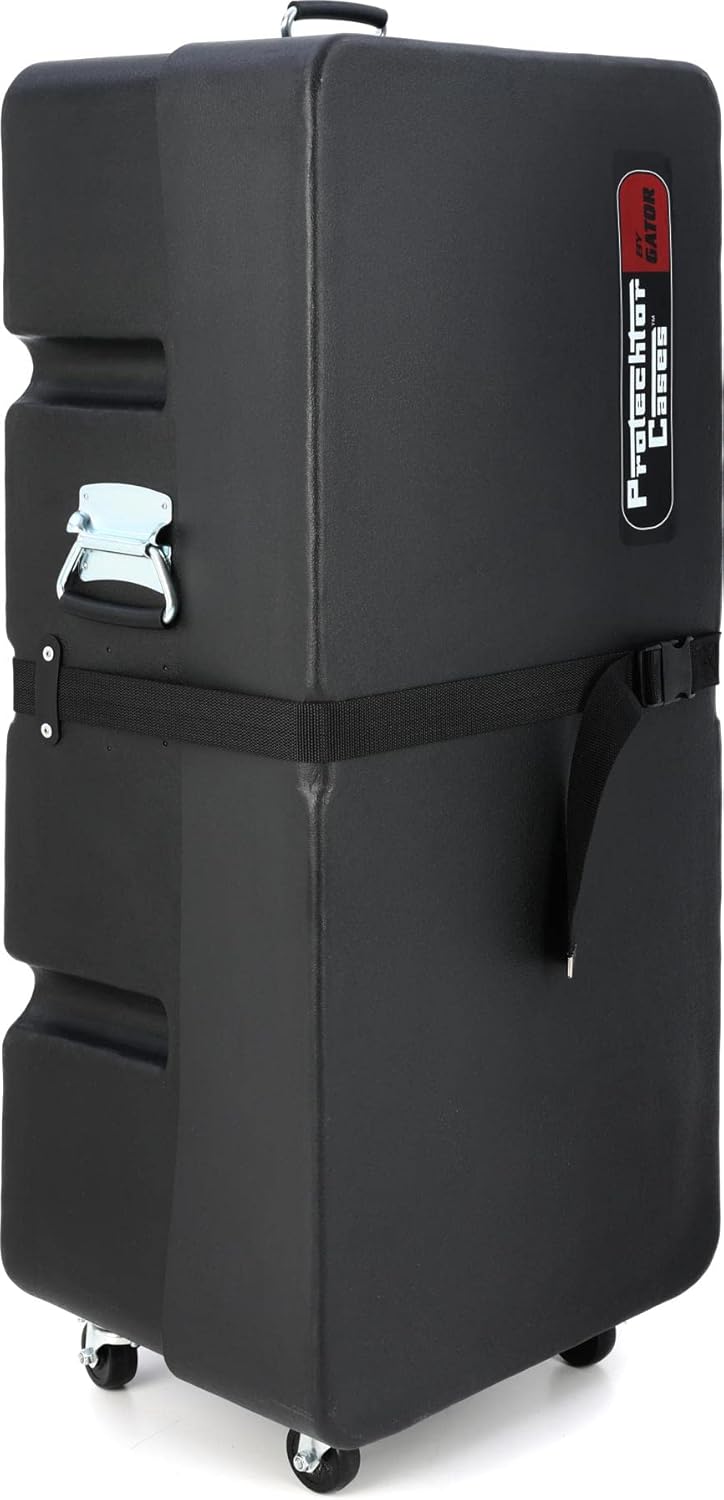 Gator Cases Protechtor Series Classic Compact Drum Hardware Accessory Case Upright with (4) Wheels, 36