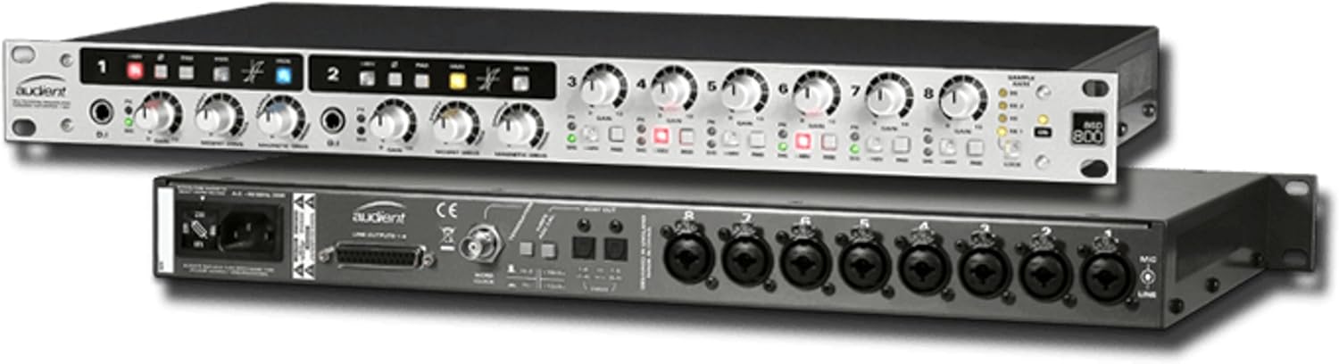 Audient ASP800 8 Channel Microphone Preamplifier and ADC with HMX & IRON