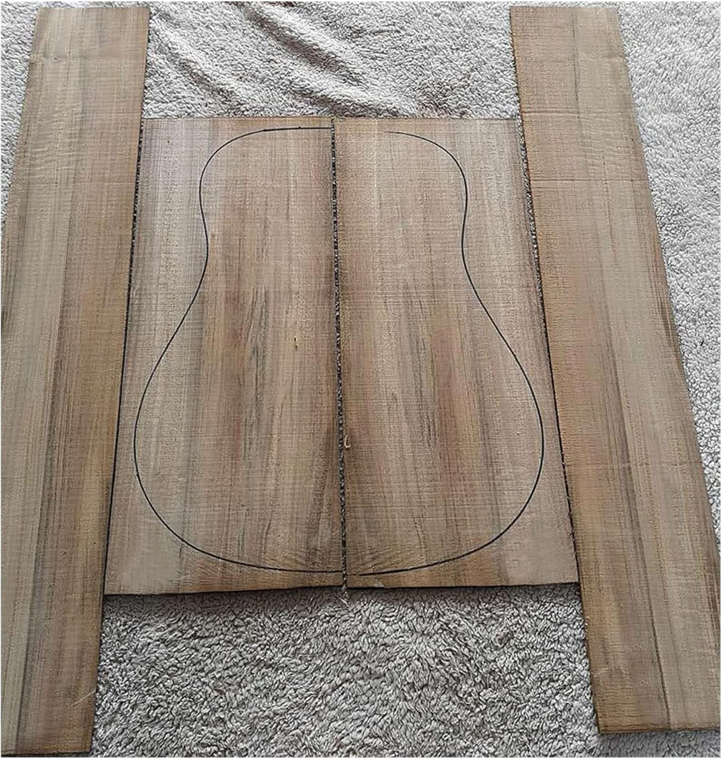 FLFL Ebony Guitar Full Veneer Back and Side Guitar Making Materials Unfinished Guitar Kit (Color : 1)