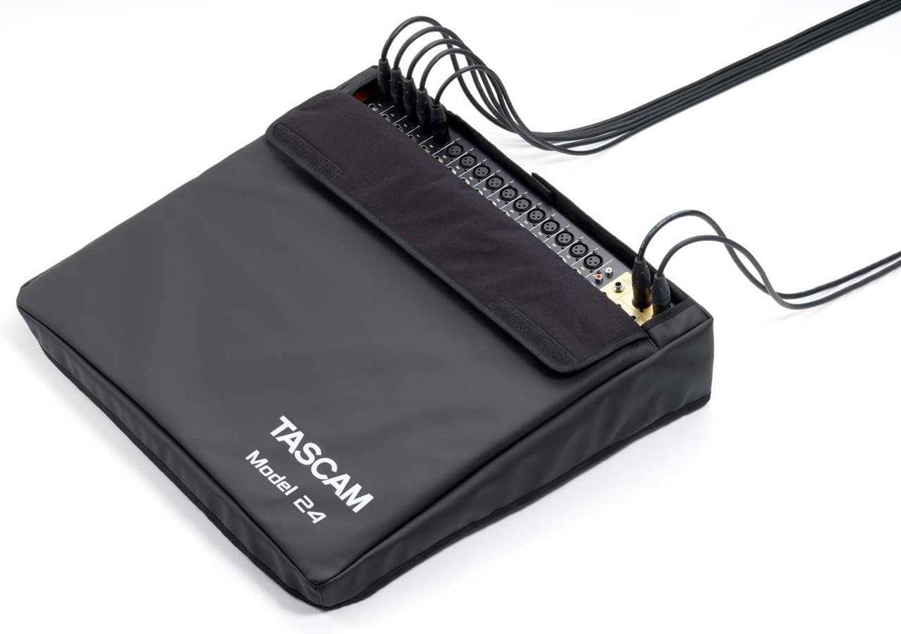 TASCAM Model 24 with Protective Dust Cover and Studio Headphones
