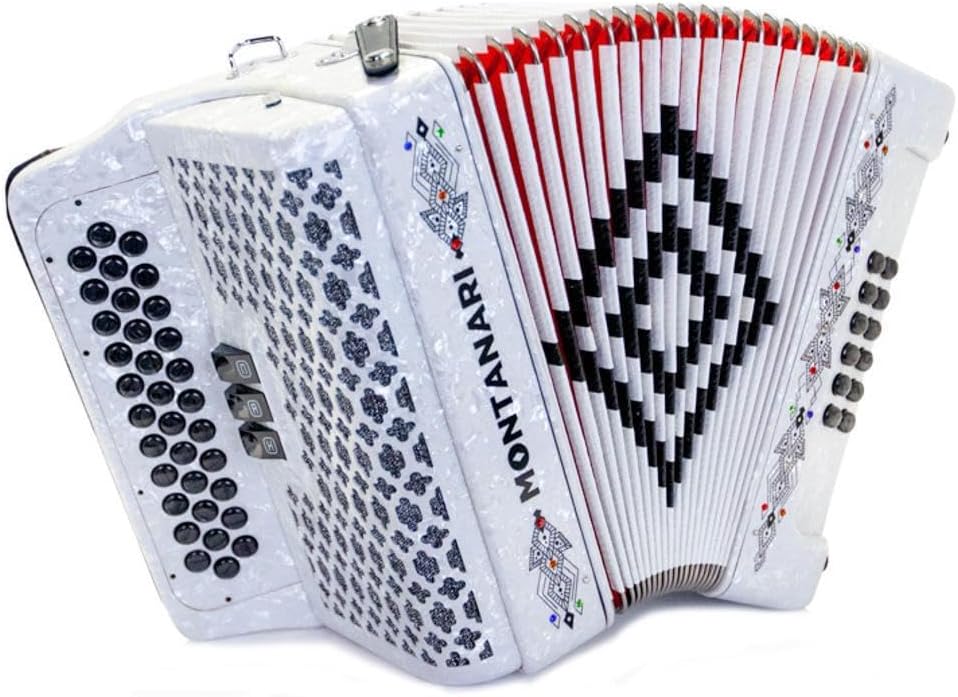 Montanari 3412 3S Accordion FBE White