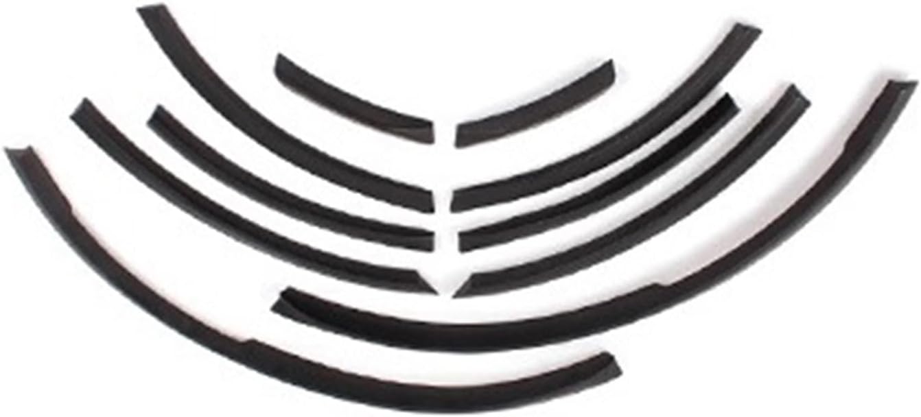 PU Wheel Arch Eyebrow Stripe Car Wheel Modling Trims Compatible For Audi Q7 SQ7 RSQ7 Sline 2006-2015 Fender Mudguard Spoiler(Matte Black)