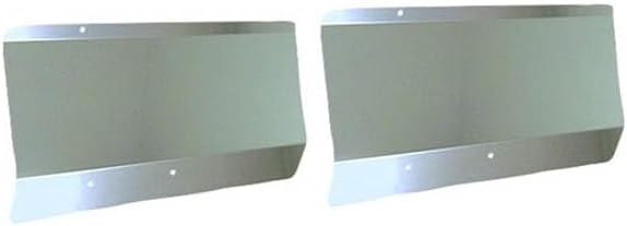 Technical Precision Replacement for Peterbilt 379 Year 2005 ONLY FITS Models W Dual Square Headlights Fender Shields Blank Stainless Steel