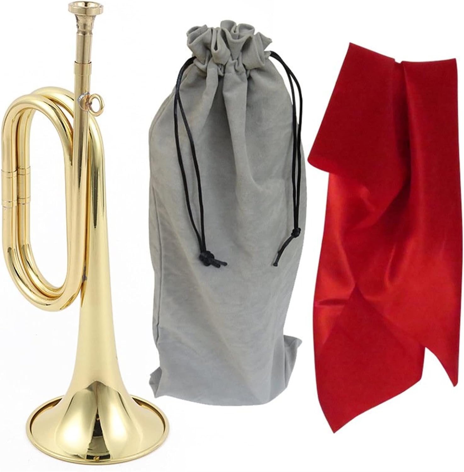 FLFL Student Trumpet Bugle Charger Copper Small Step Horn Trumpet Prop Horn Western Wind Instrument (Color : 04)