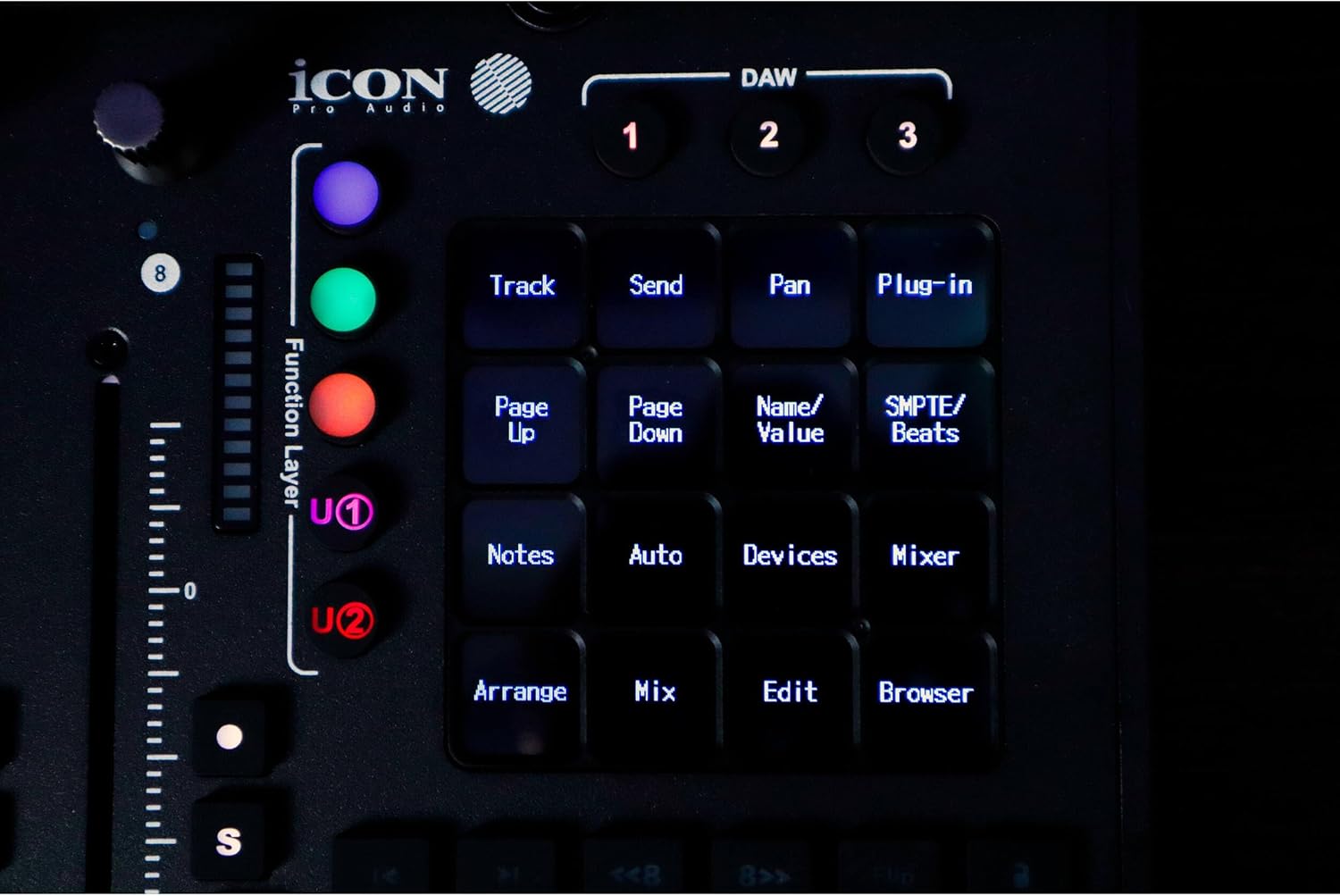 Icon Pro Audio P1-M DAW Control Surface Bundle with D4T Display