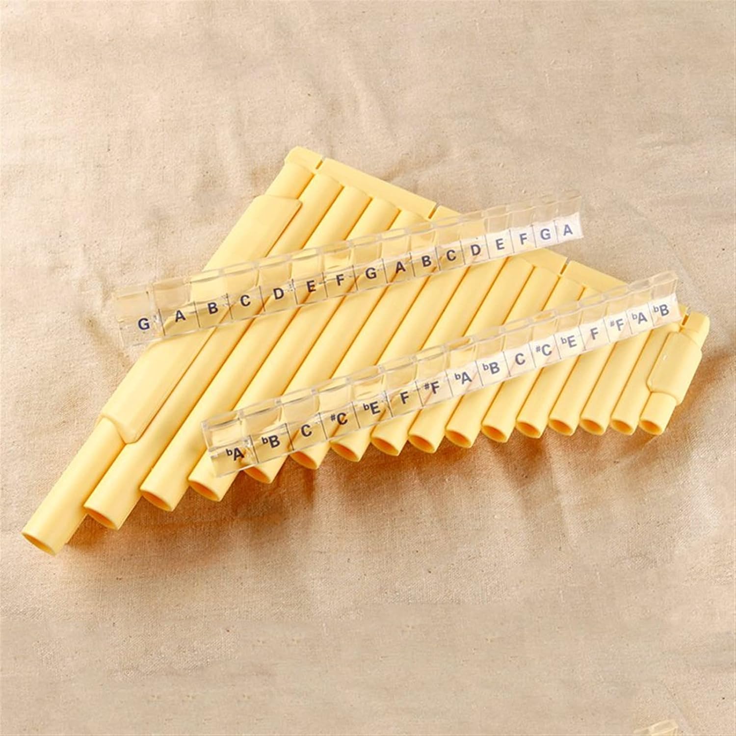 32 Pipes Pan Flute Double Pipes Pan Pipe G Key ABS Plastic Woodwind Instrument for Musical Lover