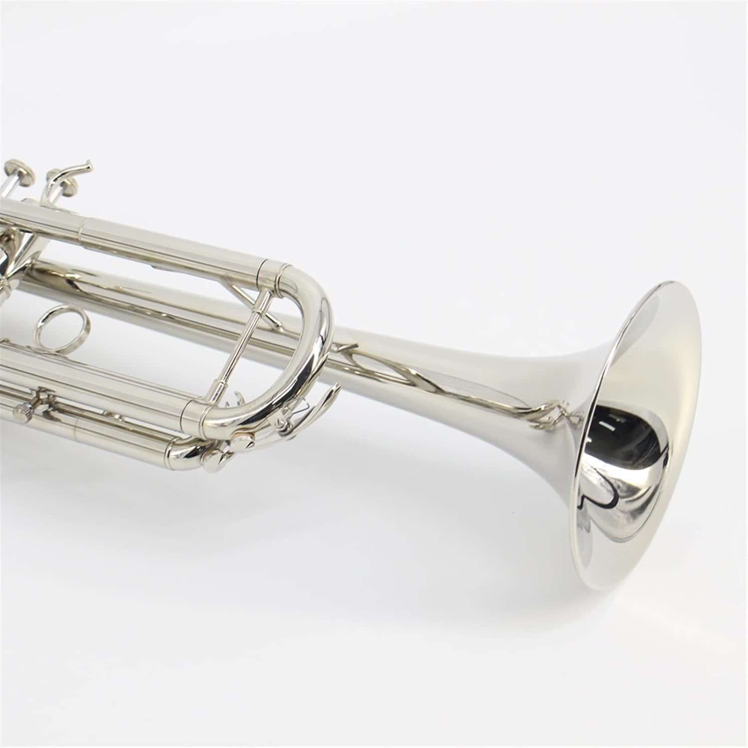 KESHUO Quality Gold Lacquer Trumpet Bb Flat Brass Wind Instruments with Case Gloves Mouthpiece Trumpets