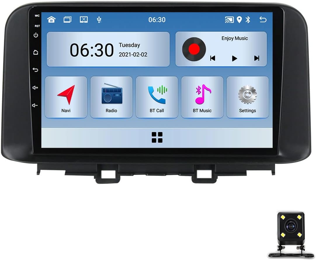 Double DIN Car Multimedia Player, 9 Inch Touchscreen Car Stereo for Hyundai Encino 2018~2020 with Bluetooth, Steering Wheel Controls, Mirror-Link, USB, GPS, FM Car Radio Receiver