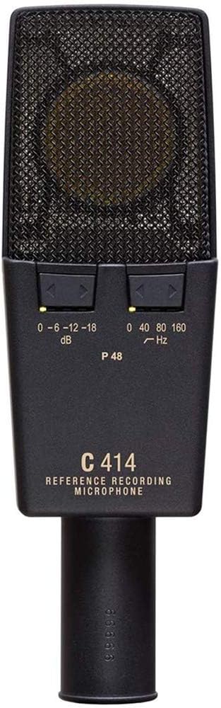 AKG C414 XLII Multipattern Condenser Microphone Bundle with Sony MDR-7506 Headphones & Desktop Mic Stand