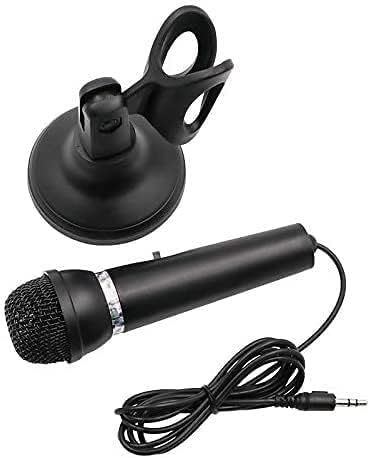 Microphone, Professional 3.5mm Jack Recording Condenser Microphone Compatible with PC, Laptop, Desktop Stand