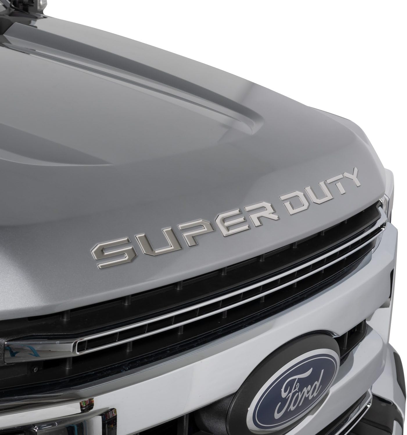 Putco Ford Super Duty Hood Lettering Kit - Stainless Steel - Fits Ford F250,F350,F450 2017-2022