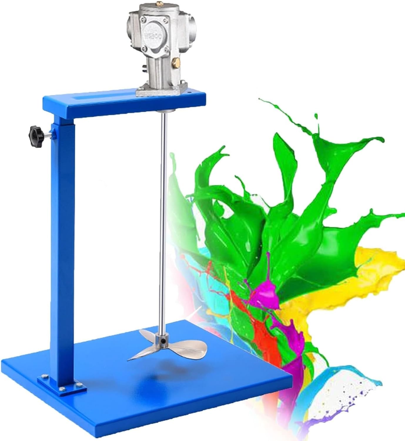 Pneumatic Paint Mixer, 5 Gal/20L Stainless Steel Air Mixer, Automatic Lift Paint Stirrer, Ink Mixing Stirring Machine for Industrial Paint Mixing, Dye Mixing, Hydrosol Mixing(Impeller)