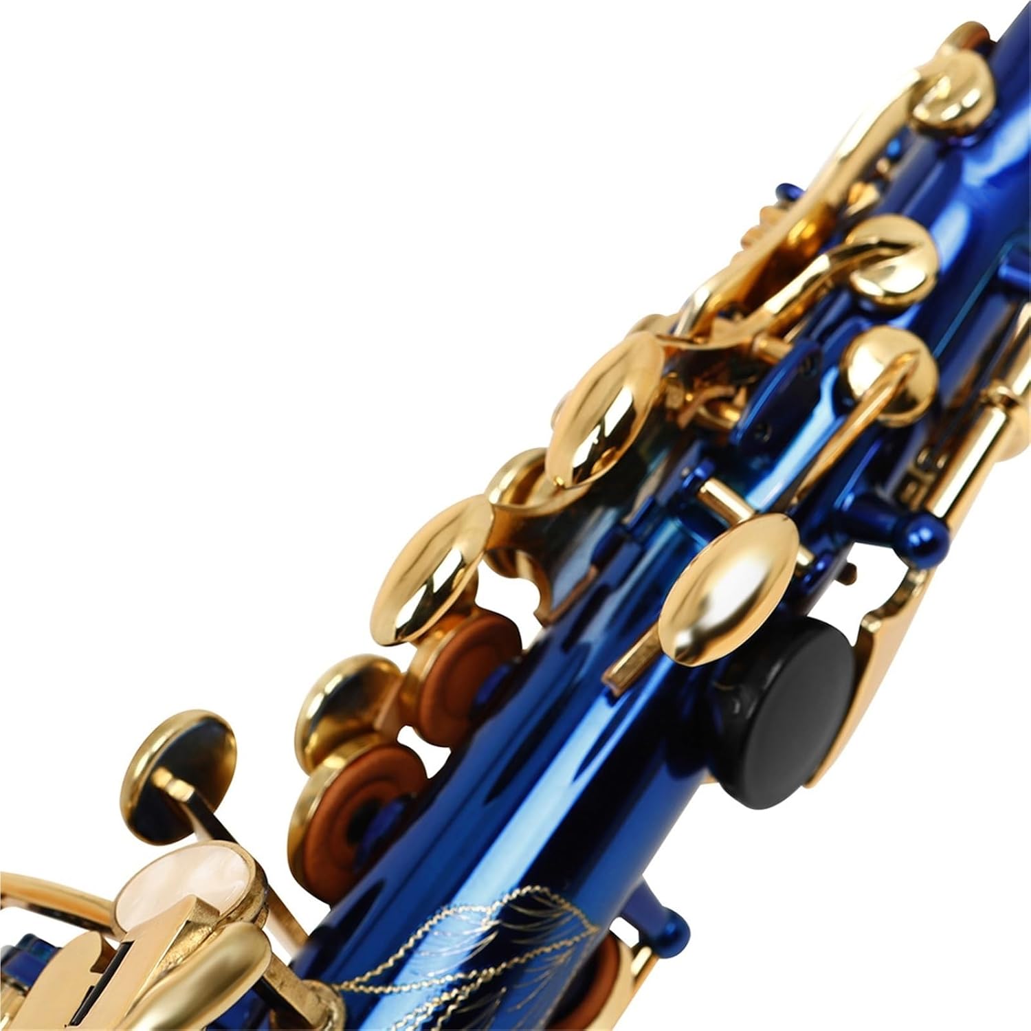 Saxophone for Beginners B Flat Soprano Saxophone Woodwind Instrument Beginner Adult Grade Test Performance Level Straight Saxophone