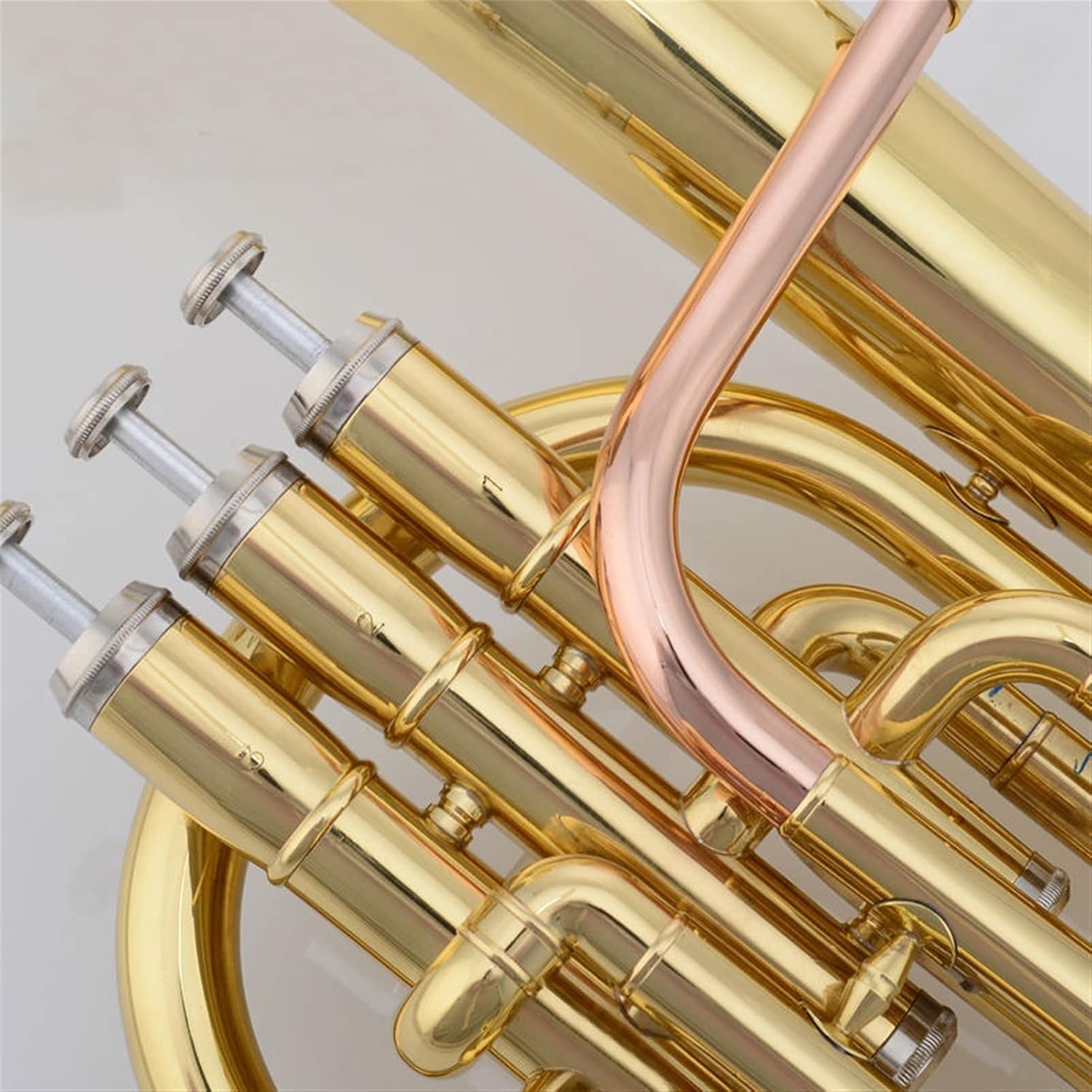 Student Trumpet Professional E Flat Keys High Grade Gold Brass Wind Instrument with Mouthpiece and Case