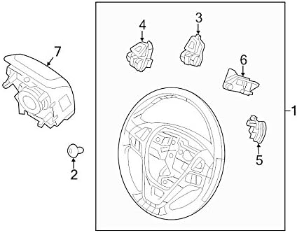 Ford Oem Steering Wheel Dg1z3600ba Image 1
