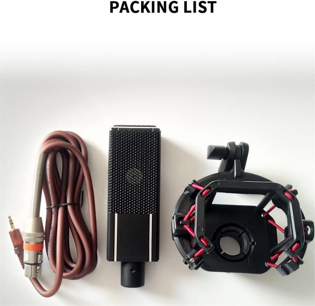 G65 Wired Condenser Microphone Home Desktop Computer Singing Recording Game Network Broadcasting Equipment (A 50mmx150mmx30mm)