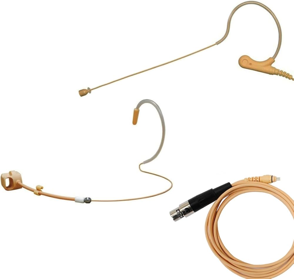 UVS70DR Earhook Headset Microphone with Bendable Boom (for Shure with Frame)