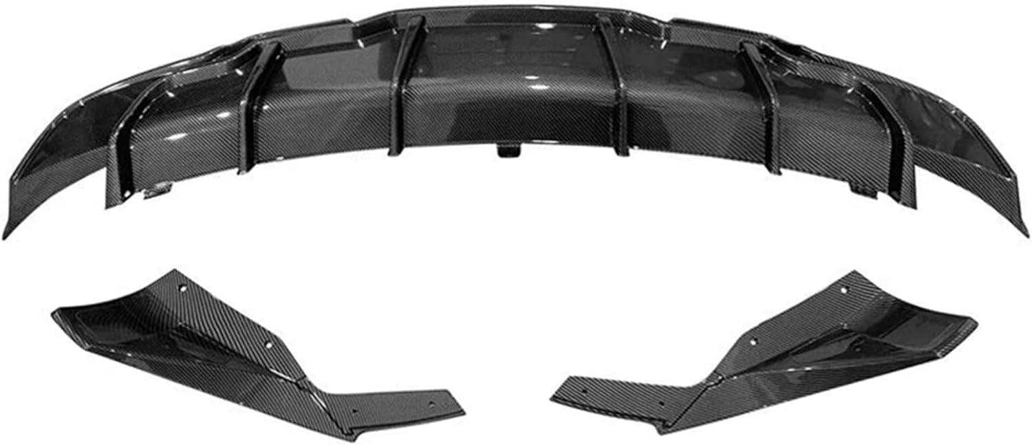Car Rear Bumper Lip Diffuser Lip Side Corner Cover Splitter Guard Plate Compatible with Tesla Model 3 Juniper 2017-2023(Carbon Fiber)