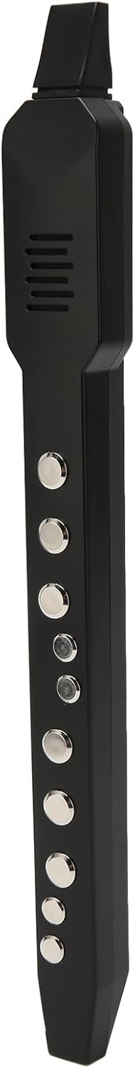 Mini Digital Electronic Wind Instrument,12 Accompaniments Portable Digital Wind Instrument,10 Tones 3 Blowing with Removable Mouthpiece for Kids Beginners (Black)