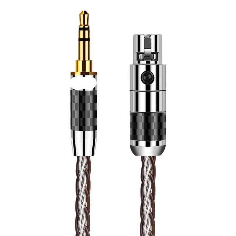 HiFi 3.5mm to XLR Headphone Cable OCC + Ster/*ling Silver XLR Female to 3.5mm Stereo Ja-ck Audio Adapter Cable(5m)