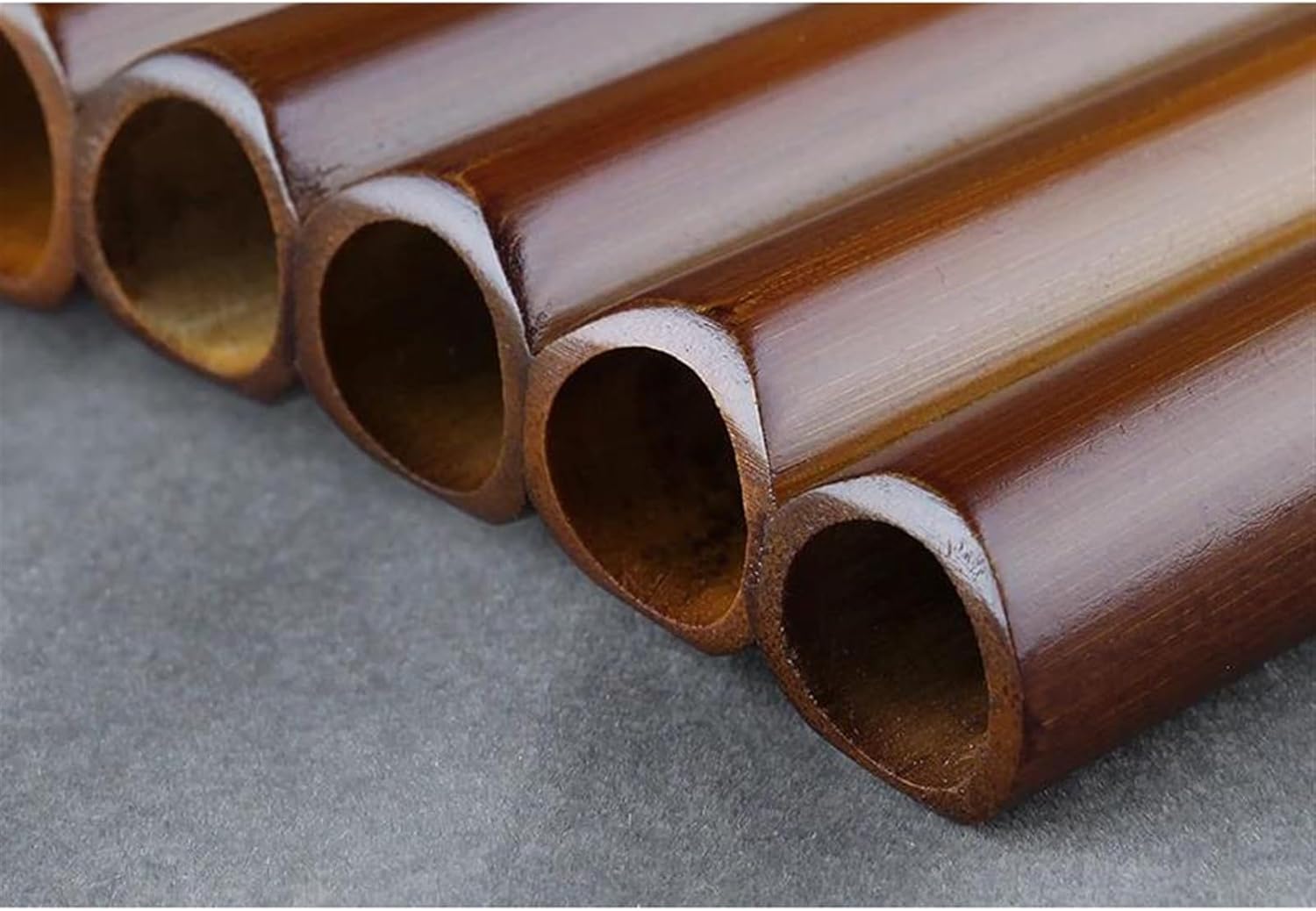 pan flute for beginners 8 Pipes Pan Flute Pan Pipes Woodwind Instrument Chinese Traditional Musical Instrument Brown Pan Flute (Color : Right)