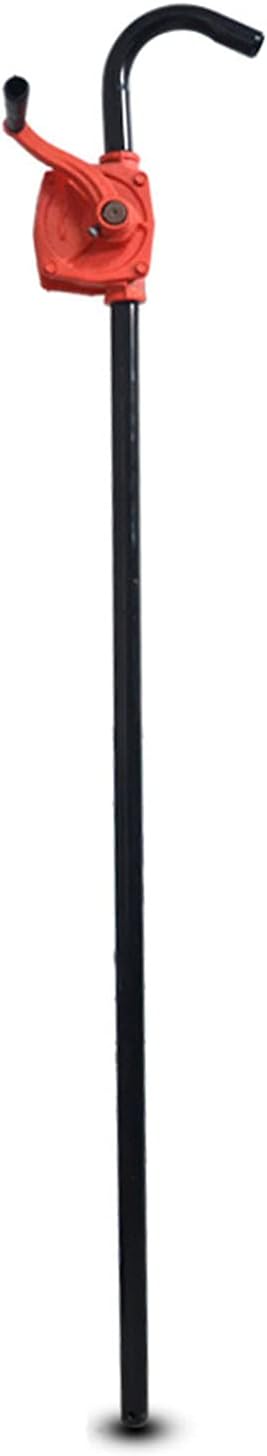 Hand Tool Red Heavy Duty Rotary Barrel Pump Corrosion Resistant Rotary Barrel Pump,Barrel Pump Drum Rotary Hand Pump New Oil Fuel Barrel for Petroleum Based Fluids of Light to Medium Viscosity