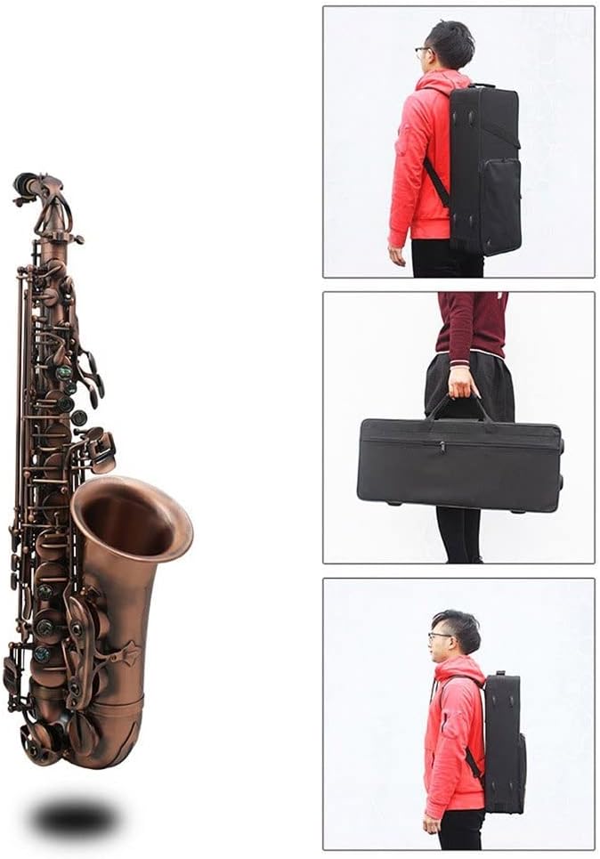 Professional EB Alto Saxophone Brass E Flat Sax Musical Woodwind Instrument with Accessories