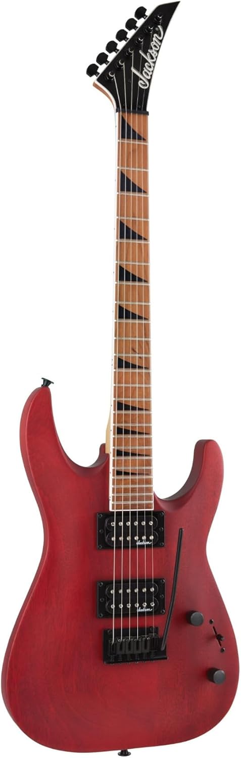 Jackson JS Series Dinky Arch Top JS24 DKAM 6-String Electric Guitar (Right-Handed, Red Stain) Bundle with Jackson Dinky/Soloist Multi-Fit Molded Case, Black (2 Items)