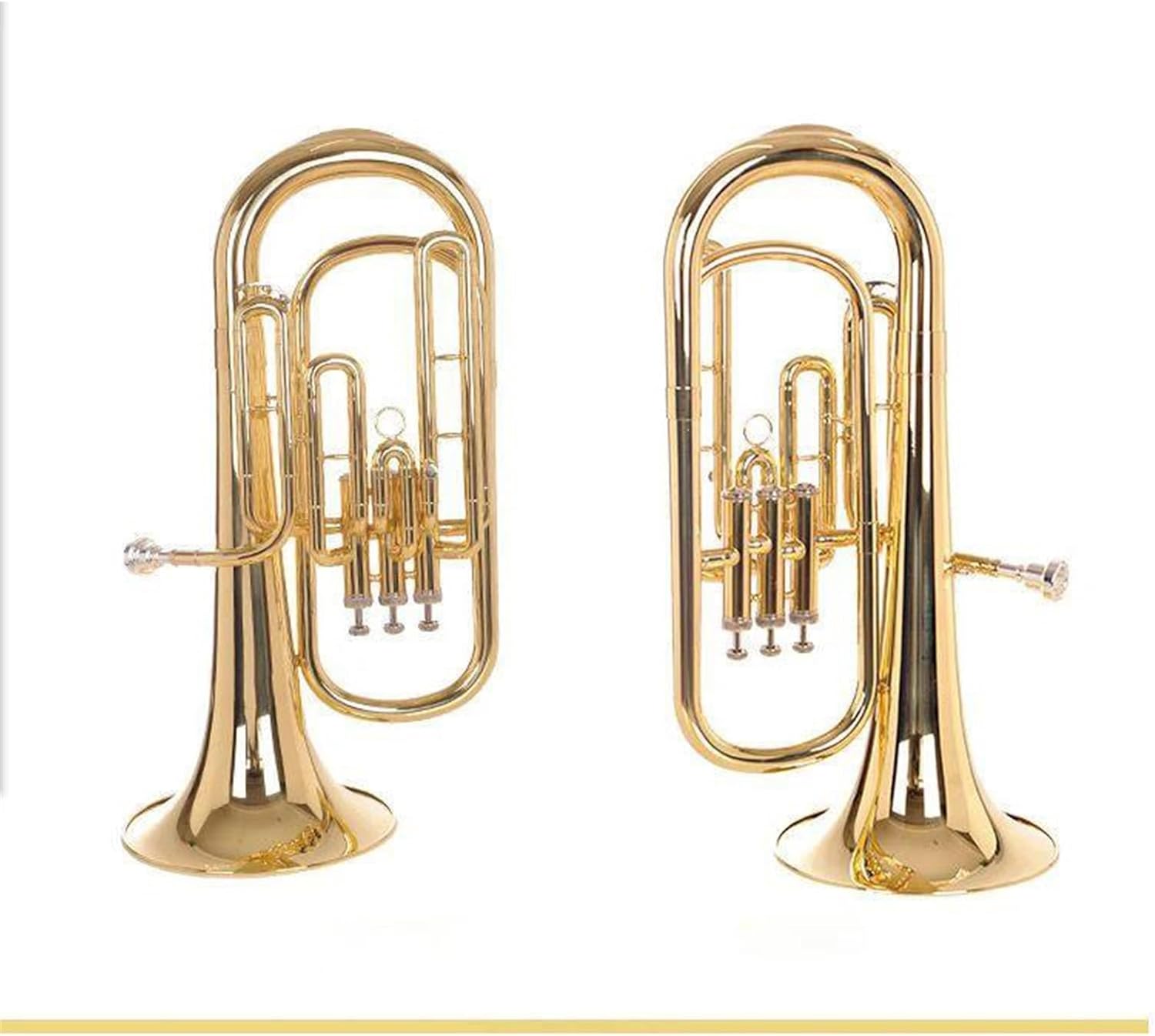 Beginner euphonium Japan Original Brass Gold-plated Baritono B-flat Tenor Three-key Euphonium Instrument Trumpet Horn
