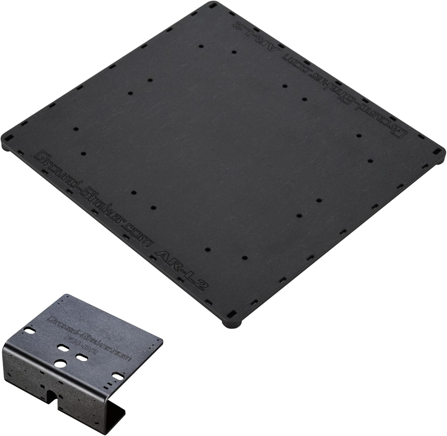 13” x 14” abs amp-Rack + Fuse Holder and bass Processor Base car Audio Speaker Box Accessories sub Box Components subwoofer Enclosure add ons car Audio amp Rack amprack