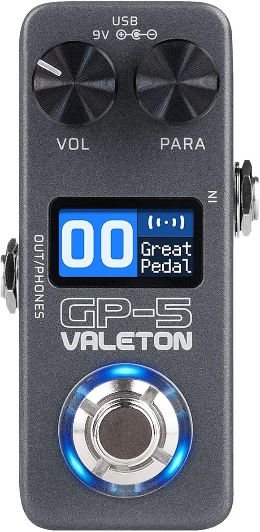 Valeton GP-5 Compact Multi-Effects Processor – SnapTone & IR Loader, 100+ Effects, Bluetooth, USB Audio Interface