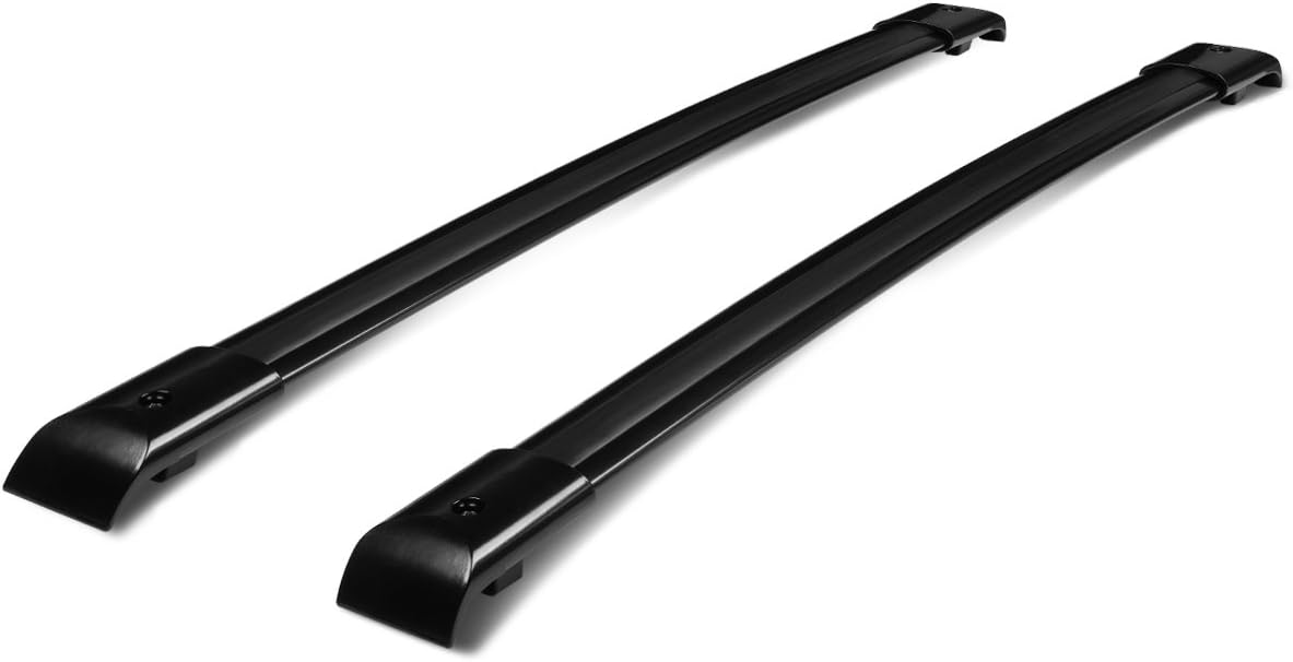 DNA MOTORING PT-ZTL-8038 Pair Aluminum Car Roof Rack Cross Bars Compatible with 05-10 Honda Odyssey,Black