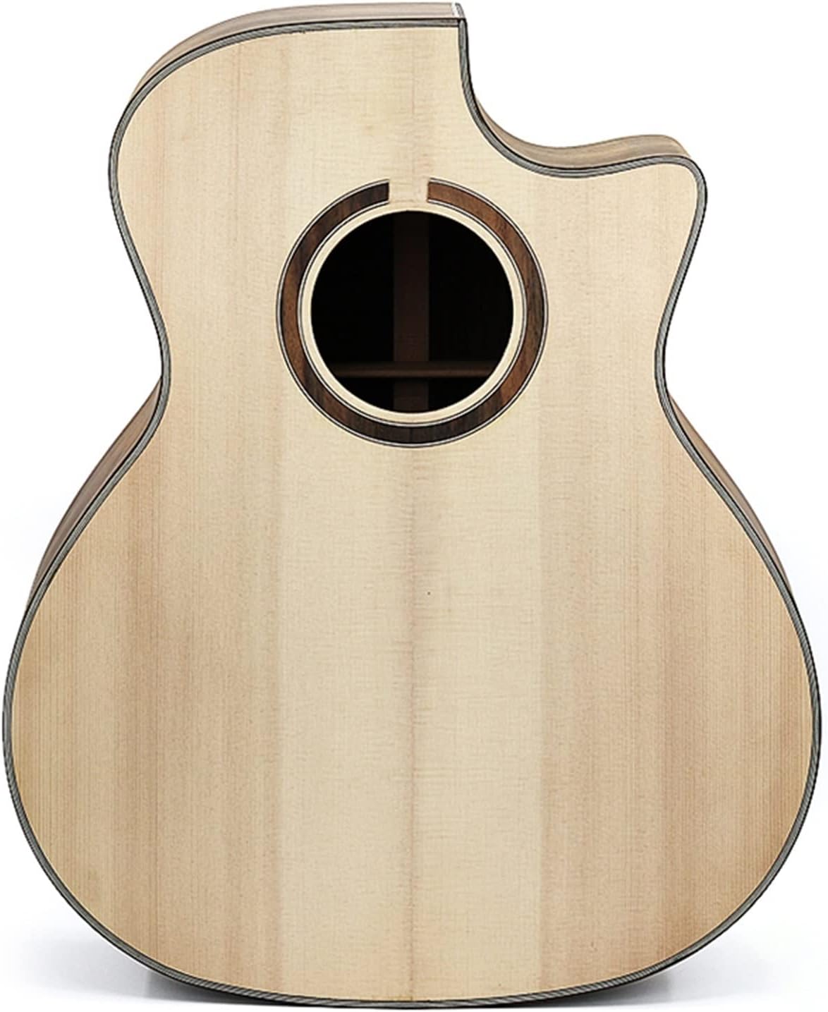 Folk Guitar Missing Corner Full Single Finished Barrel Combination Rosewood Spruce Veneer DIY Guitar Material Unfinished Guitar Body